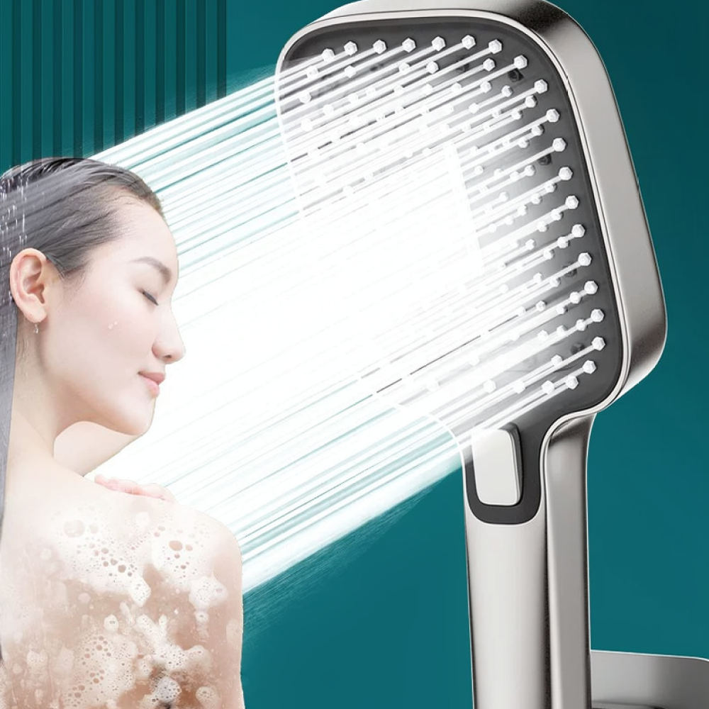 High Pressure Shower Head Handheld - Wysokociśnieniowa słuchawka prysznicowa z regulowanym strumieniem