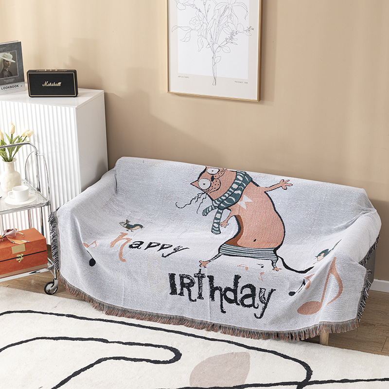 Koc z motywem skrzydlatego tyg – Boho Throw Blanket Fringe recenzja i cena