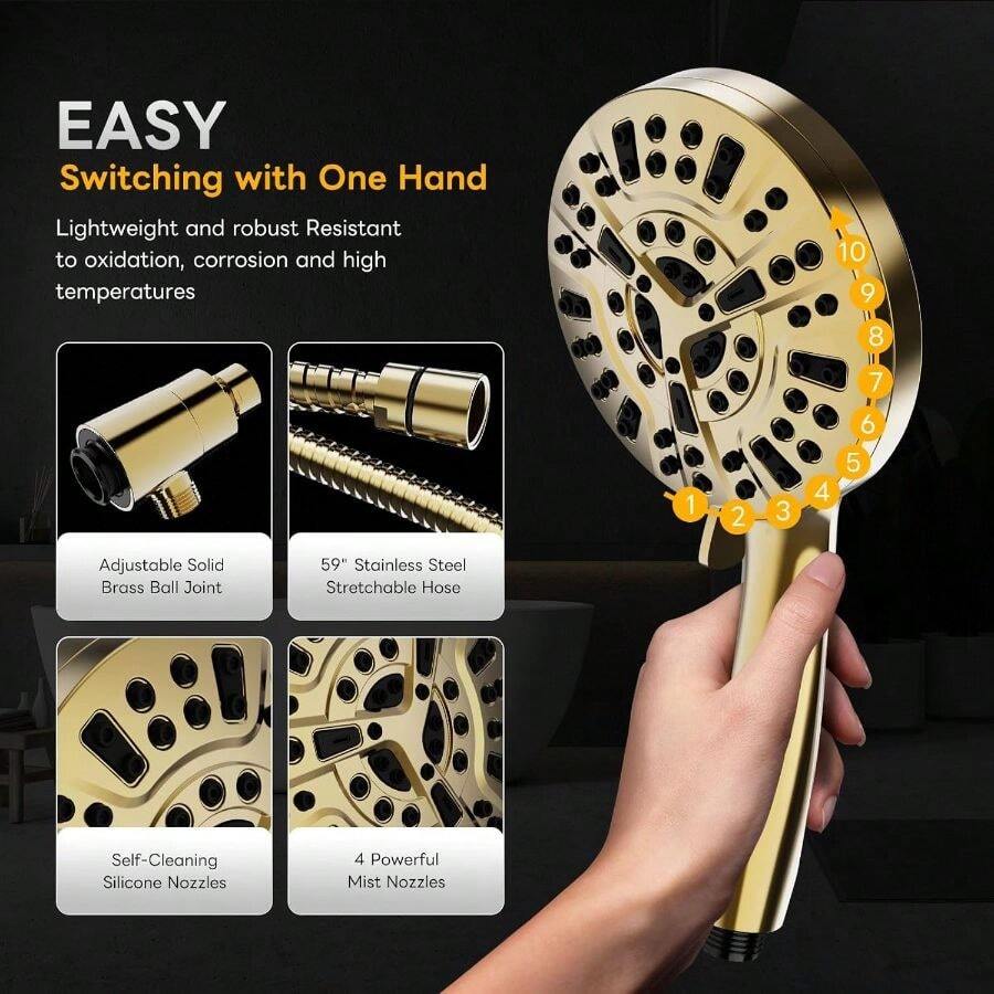 Wysokociśnieniowa, ręczna słuc – High Pressure Shower Head Handheld recenzja i cena