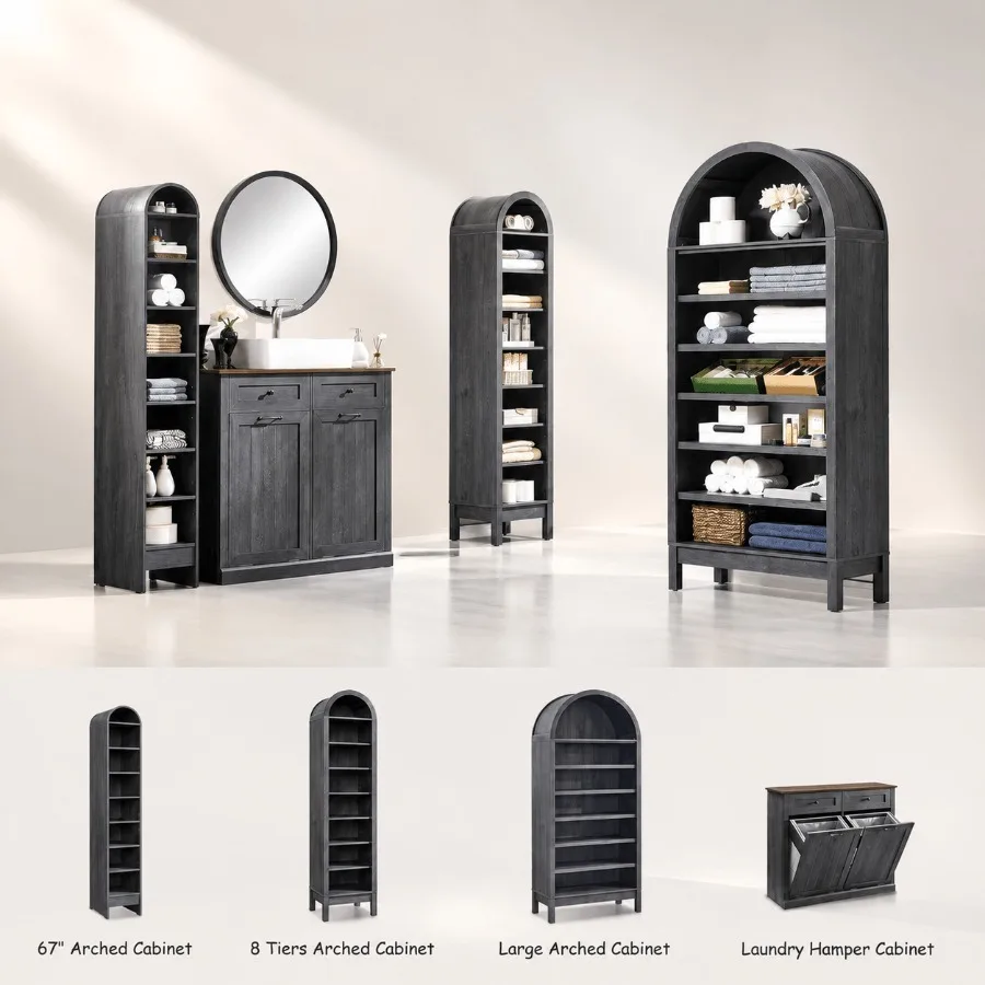 67 cm wysoka, łukowata szafka  – Storage & Organization recenzja i cena