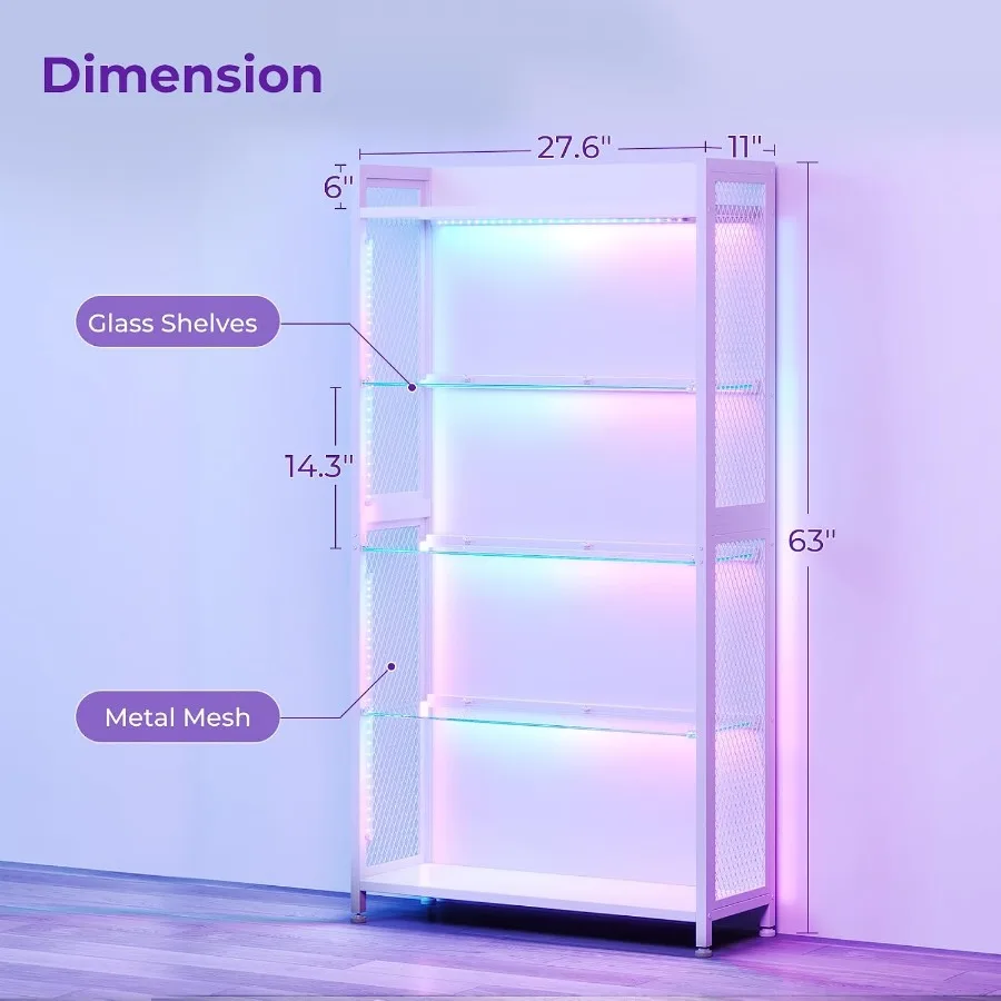 Witryna z otwartymi szklanymi  – Lighting recenzja i cena