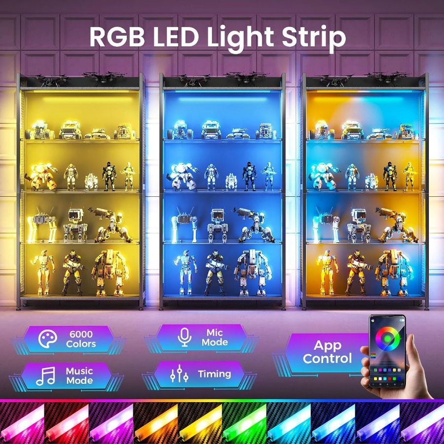 Czteropoziomowa witryna z półk – Lighting recenzja i cena