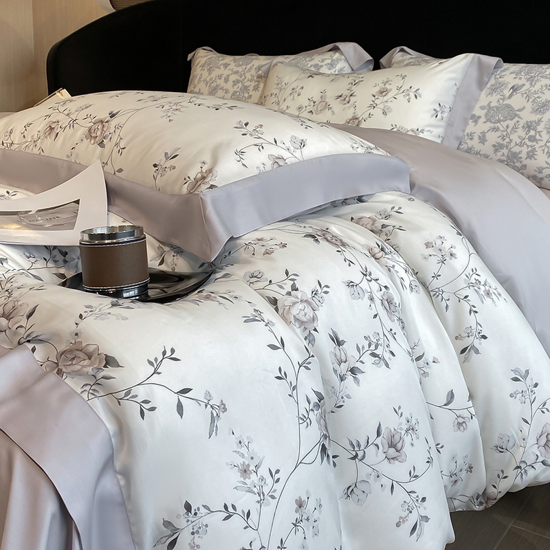 Luksusowy druk cyfrowy kwiaty  – Aesthetic Floral Duvet Cover recenzja i cena