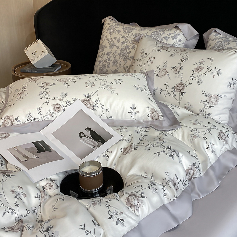 Luksusowy druk cyfrowy kwiaty  – Aesthetic Floral Duvet Cover recenzja i cena